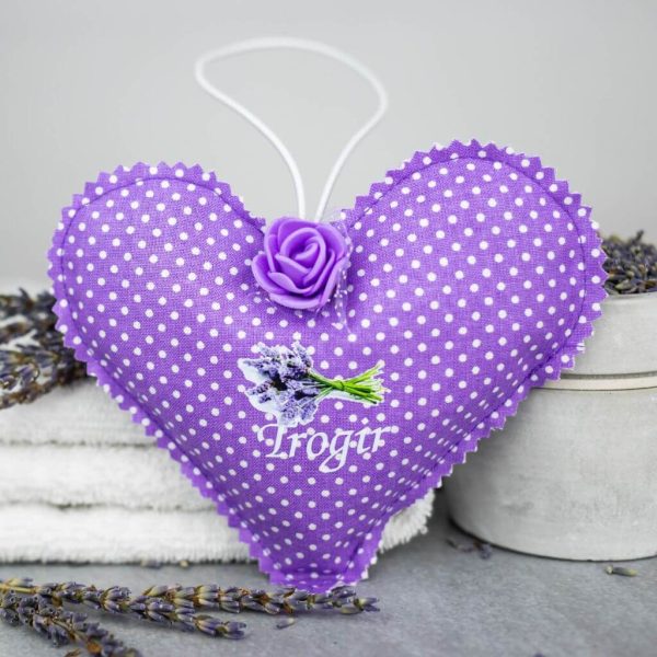 Lavender heart Violet medium